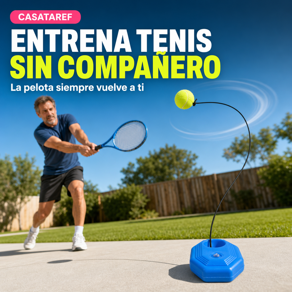 Kit Tenis CasaTaref - Entrena Solo en Tu Patio, Sin Compañero