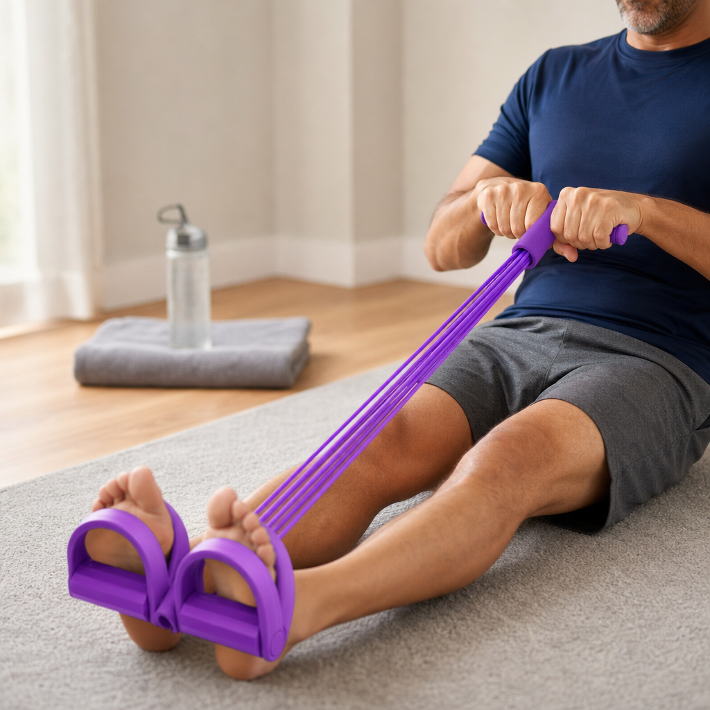 Banda de Entrenamiento con Pedal - Tu Gimnasio Entero en Casa