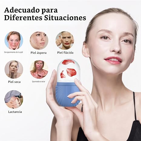 Masajeador de Hielo Facial 2x1 - Desinflama tu Rostro en Casa
