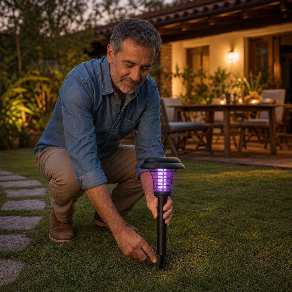 Lámpara Solar CasaTaref - Ilumine su patio sin mosquitos