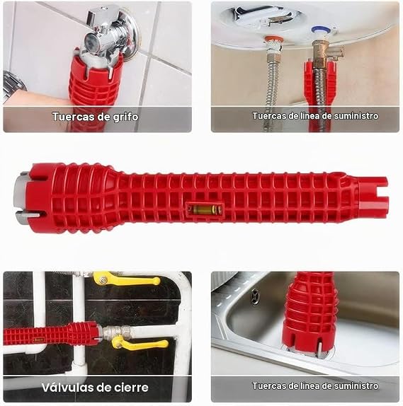 Llave Multifuncional 8 en 1 – Aprieta y Afloja Todo Sin Esfuerzo