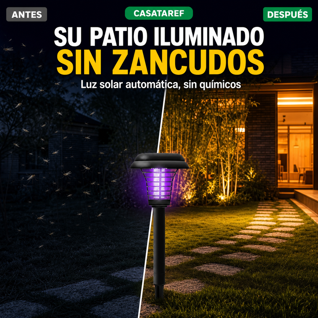 Lámpara Solar CasaTaref - Ilumine su patio sin mosquitos
