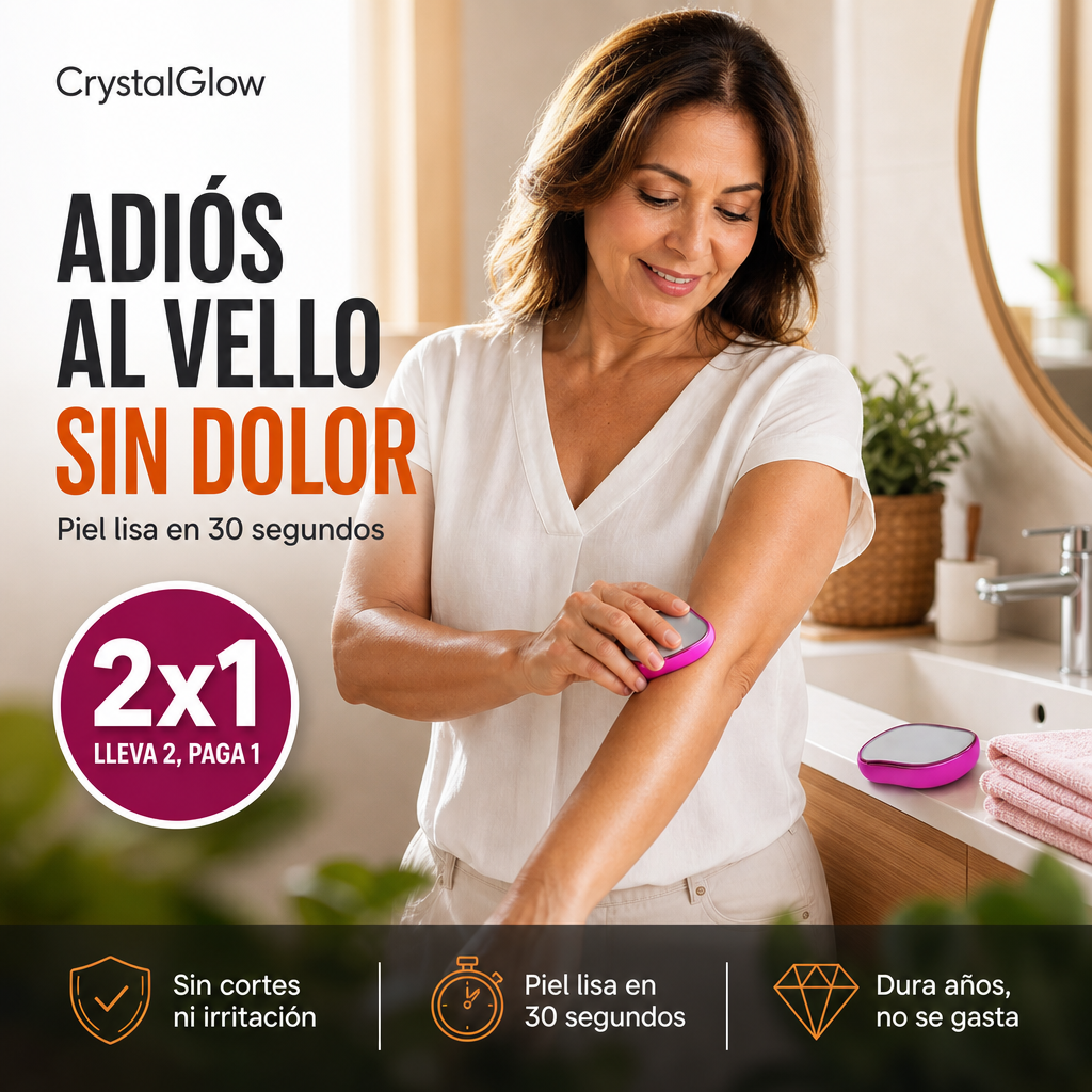CrystalGlow 2x1 - Adiós al Vello Sin Dolor ni Cortes