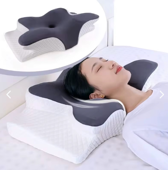 Almohada Cervical Ergonómica – Alivia el Dolor de Cuello y Duerme Profundo Desde la Primera Noche
