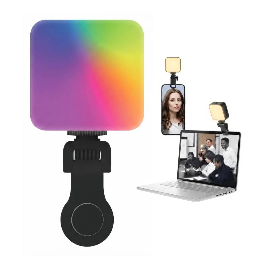 Luz LED RGB de Pinza - Luce Bien en Cada Foto y Videollamada
