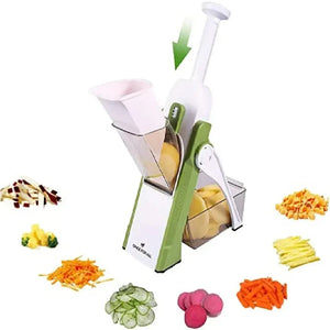 Procesador Manual 3 en 1 – Corta y Ralla Fácil – Cocina Lista en Segundos